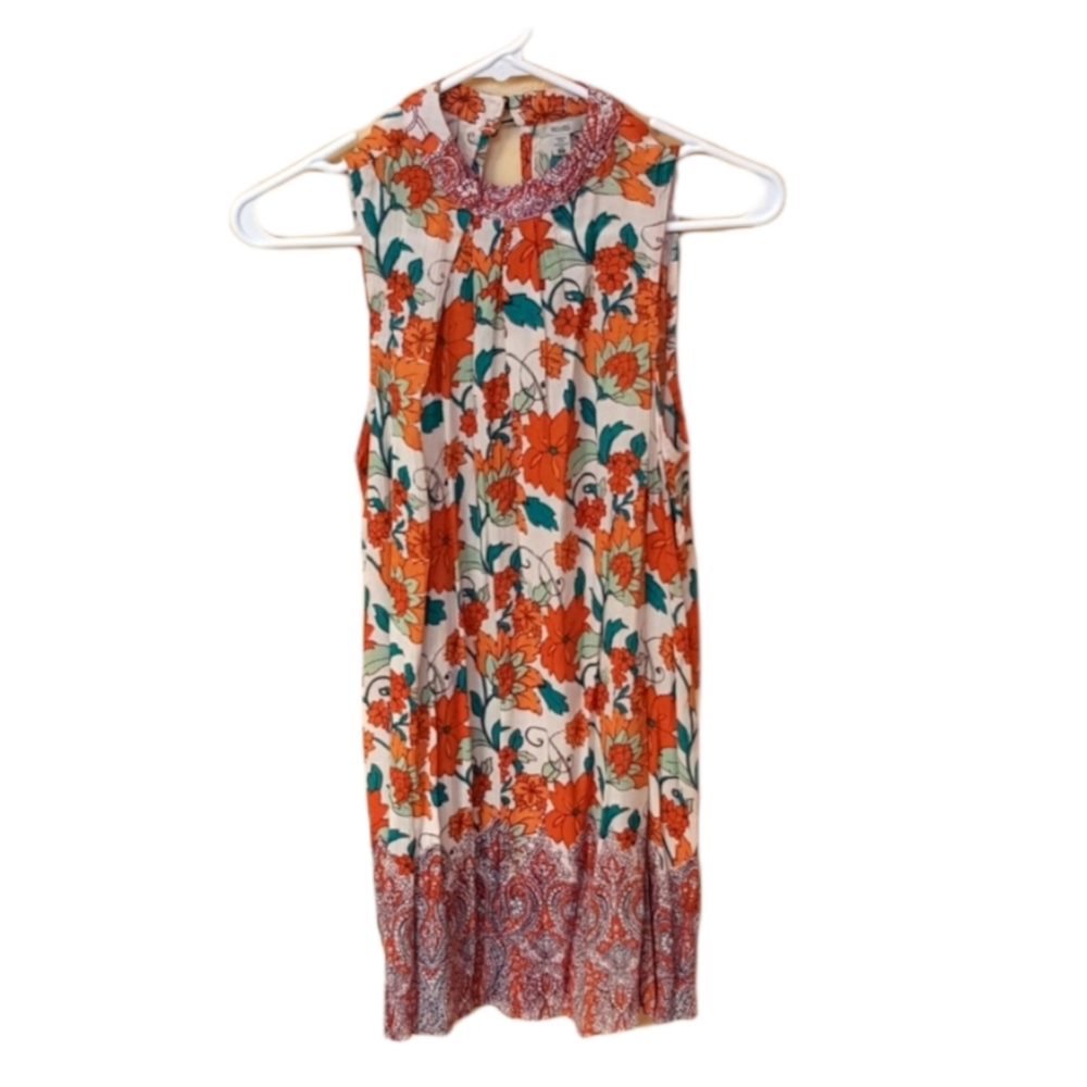 ECOTE Or and and Cream Floral Dress